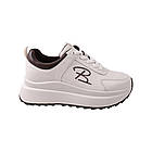 Кросівки жіночі Farinni молочні натуральна шкіра, 36, фото 3