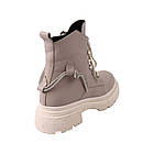 Черевики жіночі Aquamarin капучіно натуральна шкіра, 39, фото 4