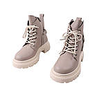 Черевики жіночі Aquamarin капучіно натуральна шкіра, 39, фото 5