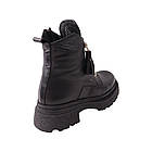 Черевики жіночі Aquamarin чорні натуральна шкіра, 39, фото 4