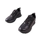 Кросівки жіночі Farinni чорні натуральна шкіра, 36, фото 5