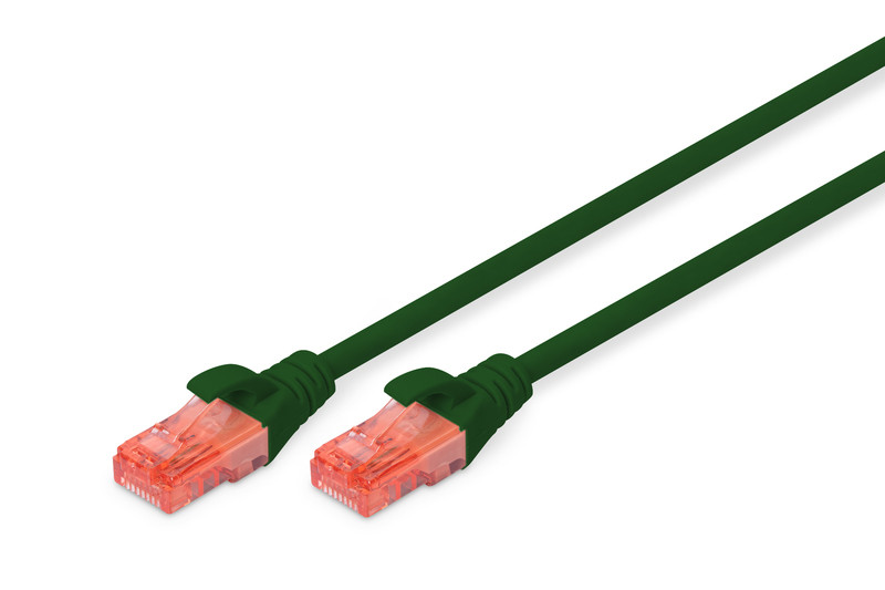 Digitus Патч-корд CAT 6 UTP, 10м, AWG 26/7, Cu, LSZH, зеленого кольору, фото 1
