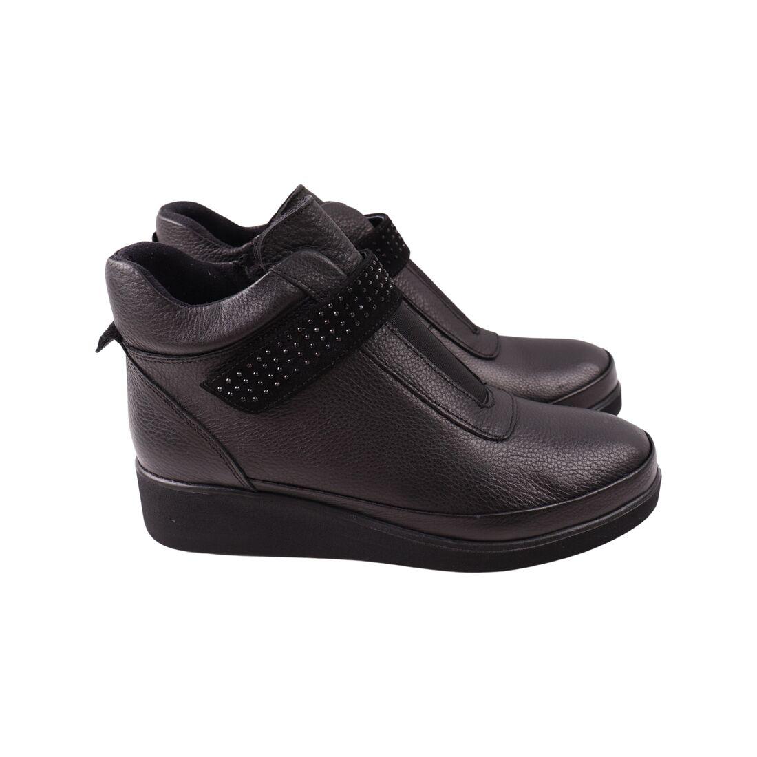 Черевики жіночі Kesim чорні натуральна шкіра, 37, фото 1