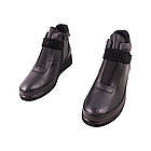 Черевики жіночі Kesim чорні натуральна шкіра, 37, фото 5