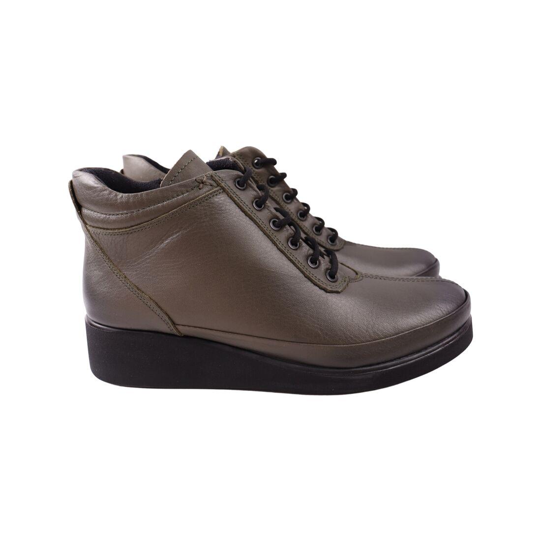 Черевики жіночі Kesim зелені натуральна шкіра, 38, фото 1