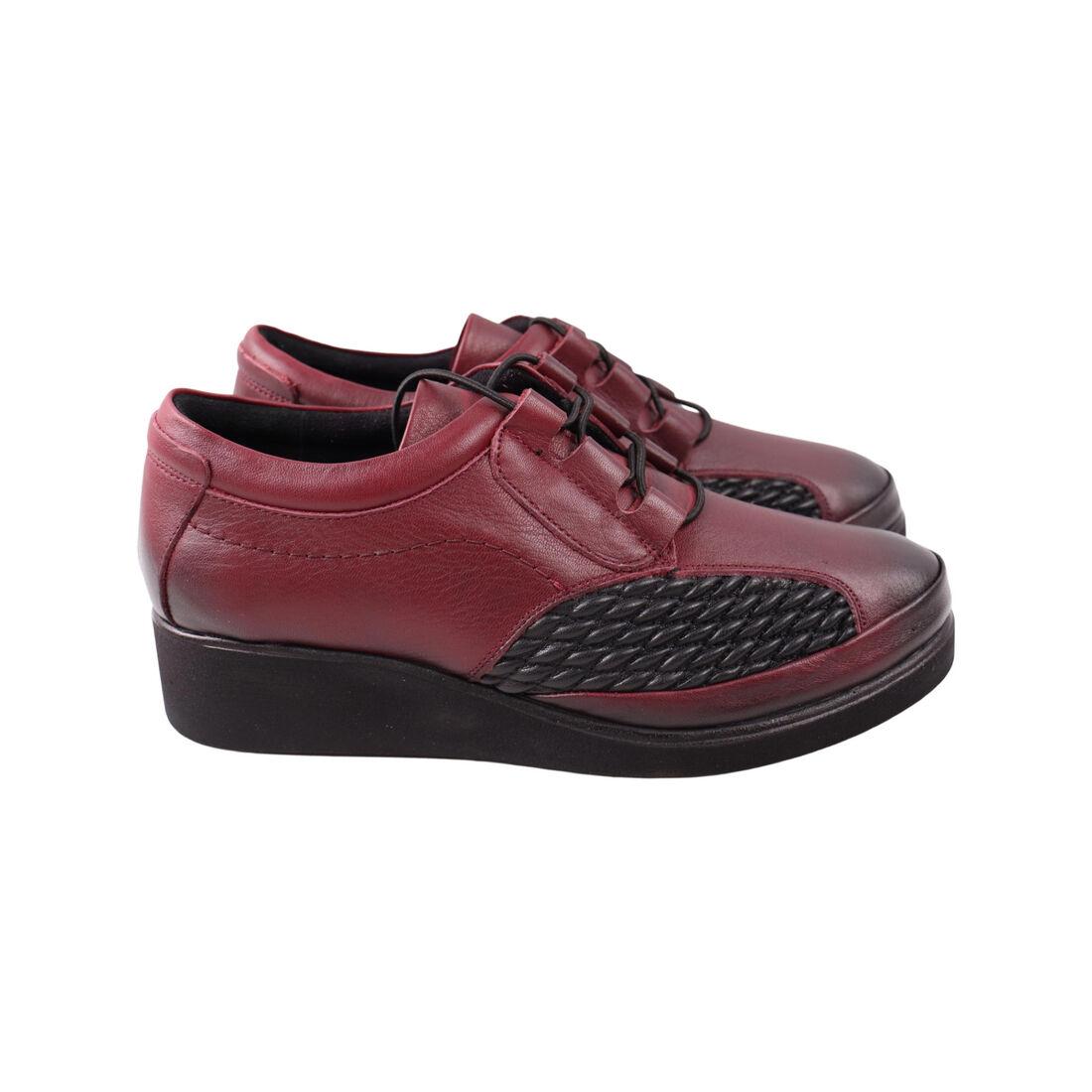 Туфлі жіночі Kesim бордові натуральна шкіра, 36, фото 1