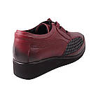Туфлі жіночі Kesim бордові натуральна шкіра, 36, фото 4