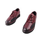 Туфлі жіночі Kesim бордові натуральна шкіра, 36, фото 5