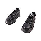 Кеди жіночі Farinni чорні натуральна шкіра, 38, фото 5