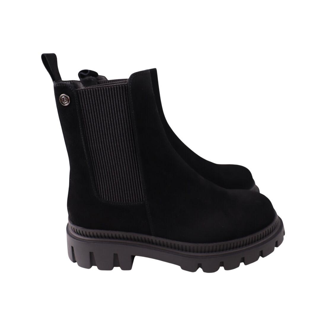 Черевики жіночі Melanda чорні натуральна замша, 39, фото 1