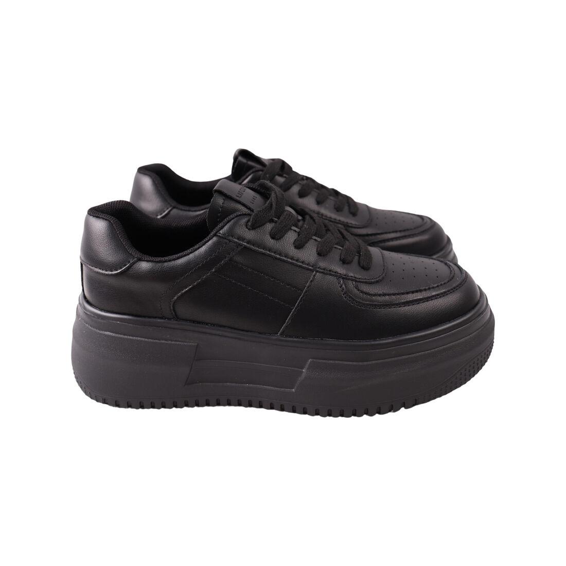 Кеди жіночі Li Fexpert чорні натуральна шкіра, 38, фото 1