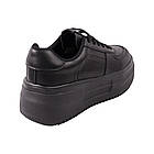 Кеди жіночі Li Fexpert чорні натуральна шкіра, 38, фото 4