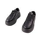 Кеди жіночі Li Fexpert чорні натуральна шкіра, 38, фото 5