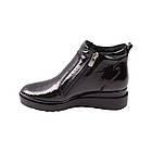 Черевики жіночі Kesim чорні натуральна лакована шкіра, 37, фото 2