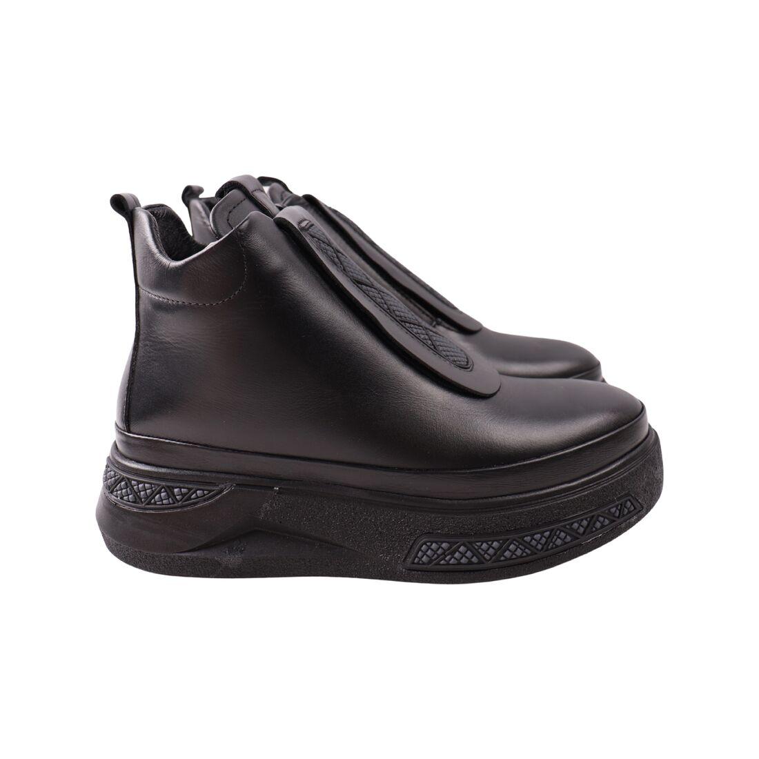 Черевики жіночі Phany чорні натуральна шкіра, 41, фото 1