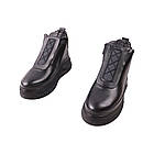 Черевики жіночі Phany чорні натуральна шкіра, 41, фото 5