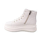 Черевики жіночі Farinni молочні натуральна шкіра, 40, фото 2