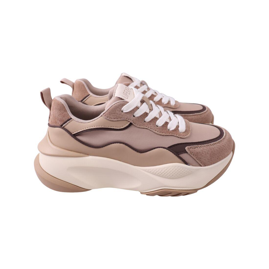 Кросівки жіночі Li Fexpert бежеві натуральна шкіра, 39, фото 1