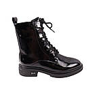 Черевики жіночі Molka чорні натуральна лакована шкіра, 38, фото 3