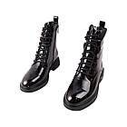 Черевики жіночі Molka чорні натуральна лакована шкіра, 38, фото 5