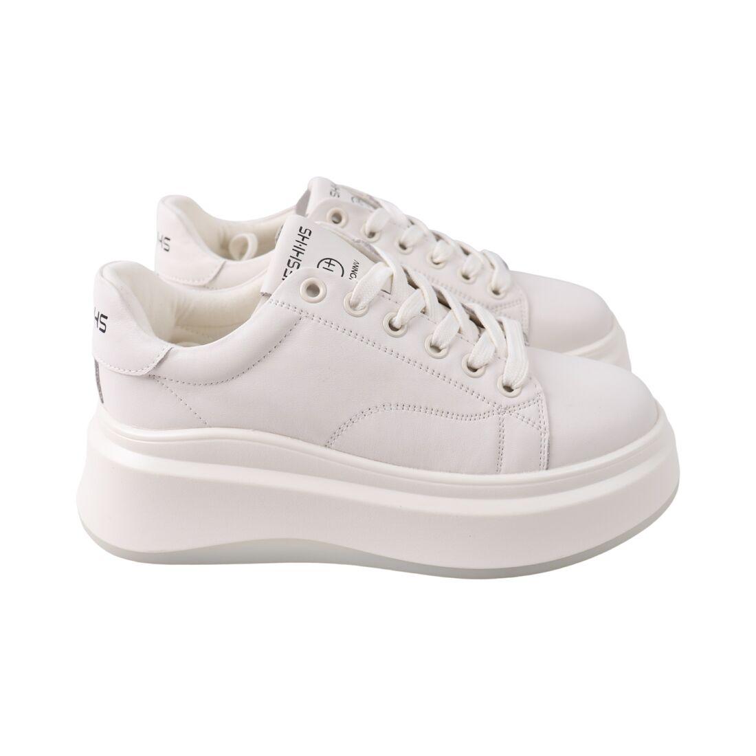 Кеди жіночі Farinni молочні натуральна шкіра, 36, фото 1