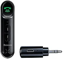 Блютуз-адаптер Baseus Qiyin AUX Car Bluetooth Receiver Black (WXQY-01)