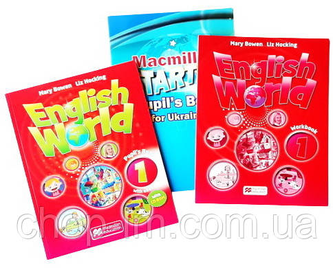Комплект English World 1 (Pupil's Book with CD + Workbook + Starter) Підручник + зошит + прописи