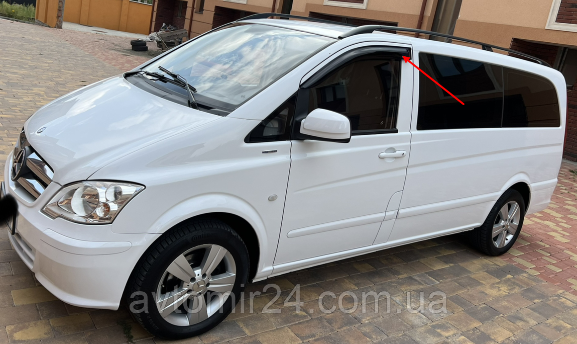 Дефлектори вікон Mercedes Vito w639 2003-2014 Вітровики Мерседес Віто в639 з 2003 по 2014