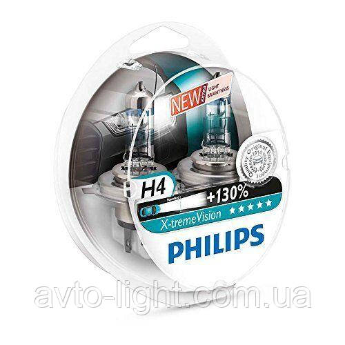 Philips X-tremeVision H4 +130% (1 шт.) Уцінка