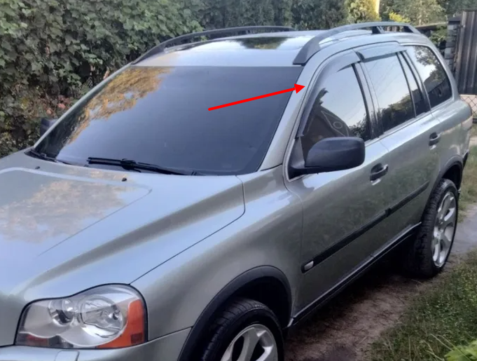 Дефлектори вікон Volvo XС90 с 2003-2014 Вітровики Вольво ХС90, фото 1