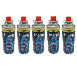 Набір із 5 газових балонів Tiross 227 г цанговий