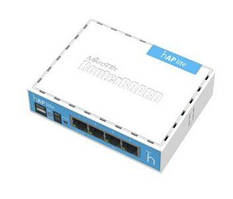 2.4GHz Wi-Fi точка доступу з 4-портами Ethernet для домашнього використання MikroTik hAP lite (RB941-2nD)