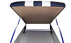 Ліжко машина Блискавка Hipe Drive комплект, дитяче ліжко авто з вбудованим матрацом Спорт, фото 8