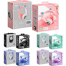 Бездротові навушники світні з котячими вушками "Cat" мікс, фото 2