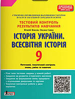 9 клас.Тестовий контроль результатів навчання. Всесвітня історія.Історія України }"Літера."/2022