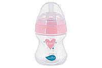 Детская бутылочка для кормления Nuvita Mimic Collection 150 мл для различных смесей Розовый (NV6011ROSA)