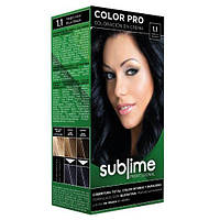 Набор крем-краска SUBLIME professional Краска + Окислитель + Перчатки + Шампунь 1.1 Blue Black