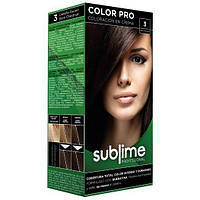 Набор крем-краска SUBLIME professional Краска + Окислитель + Перчатки + Шампунь 3 Dark Chestnut