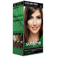 Набор крем-краска SUBLIME professional Краска + Окислитель + Перчатки + Шампунь 5 Light Chestnut