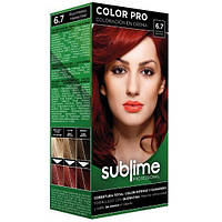 Набор крем-краска SUBLIME professional Краска + Окислитель + Перчатки + Шампунь 6.7 Intense Red