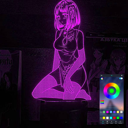 Акриловий світильник-нічник керування з телефона Хіната Хьюга 2 tty-n002332, фото 1