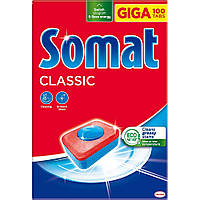 Таблетки для миття посуду у посудомийній машині Somat Classic Класік 100 шт (9000101577310)