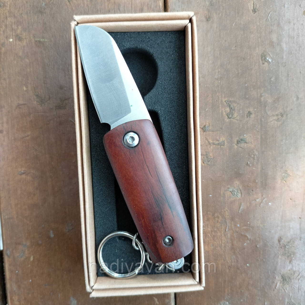 Складений маленький кишеньковий ніж EDC з лезом із дамаської сталі