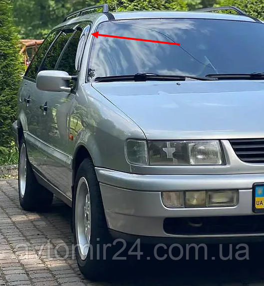 Дефлекторы окон VW Passat B4 Wagon с с 1988-1997 Ветровики Фольцваген Пассат Б4 Вагон - фото 6 - id-p1486036024