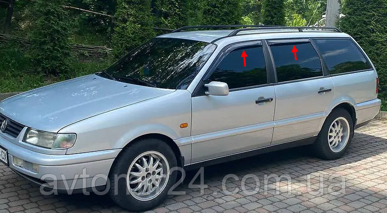 Дефлекторы окон VW Passat B4 Wagon с с 1988-1997 Ветровики Фольцваген Пассат Б4 Вагон - фото 3 - id-p1486036024