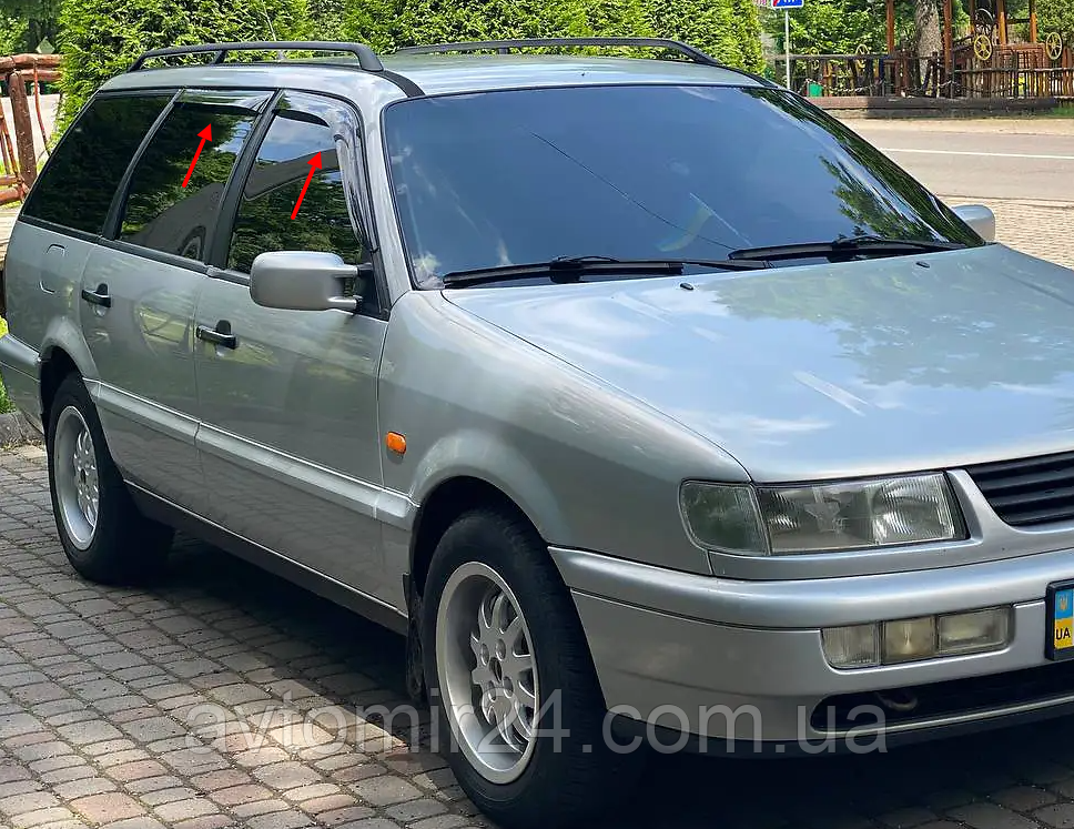 Дефлекторы окон VW Passat B4 Wagon с с 1988-1997 Ветровики Фольцваген Пассат Б4 Вагон - фото 2 - id-p1486036024