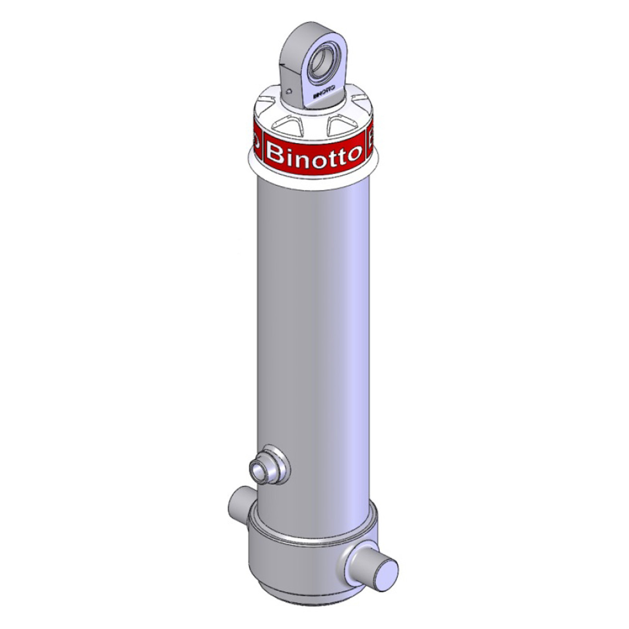 Гідроциліндр з шарніром і кронштейном Binotto MF 107-3-3075 RP (фронтальний)