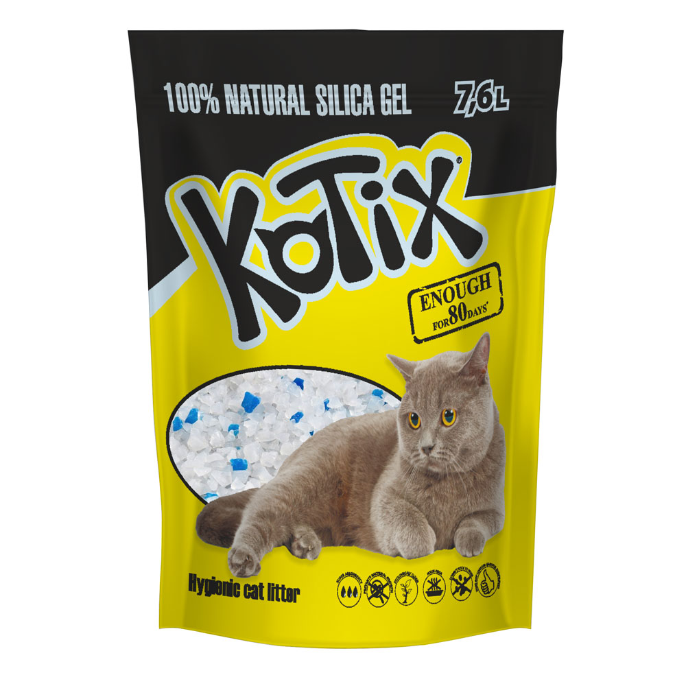 Kotix сілікагелевой наповнювач для котячого туалету - 7,6 л
