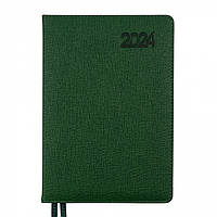 Ежедневник датированный 2024 (368 стр, А5, линия, зеленый) Leo Planner Escalada 252441