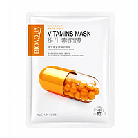 Тканевая маска-невидимка для лица BIOAQUA Vitamin B2